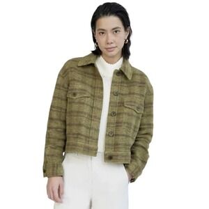 Wilfred Free Ganna Autumn Shirt Jacket Womens Size M Agnes Green Moss $198 NWT